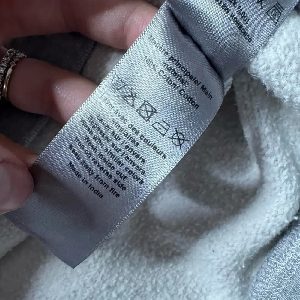 Zadig & Voltaire Love Amour Gray Sweatshirt - Small - 100% Cotton - Picture 8 of 9